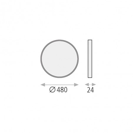 LED Ceiling Flush Light Koe Smart (36W)