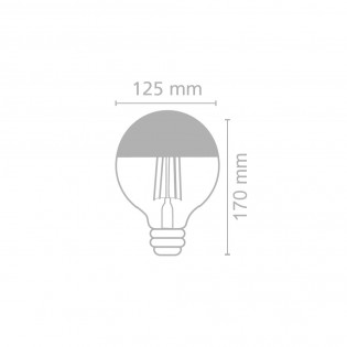 LED Bulb E27 Deco Globe Black (6W)