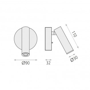 Aplique lector LED Atria (3W)