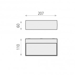 Outdoor LED Wall Lamp Draco (2x5W)