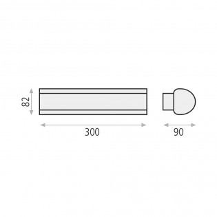 Aplique de exterior LED Aka (20W)