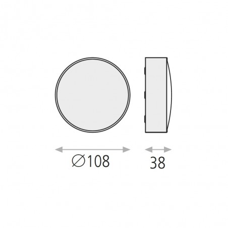 Downlight de techo exterior LED Ania (6W)
