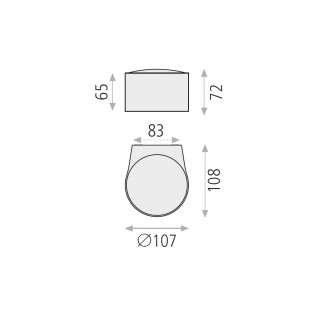 Aplique de pared exterior LED Ania (6W)