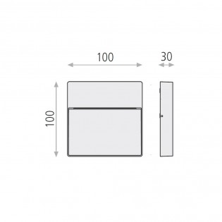 Aplique de pared exterior LED Nashira (4W)