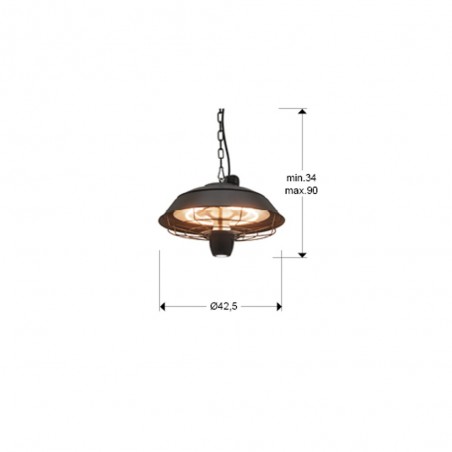 Estufa colgante Heat Vintage