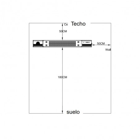 Estufa de pared exterior Heat Music