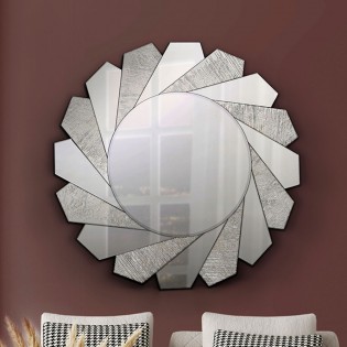 Wall Mirror Flavia Plata (100 cm.)