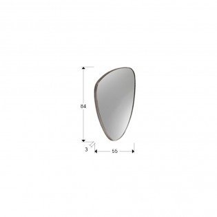 Decorative Wall Lamp Orio Silver (84x55)