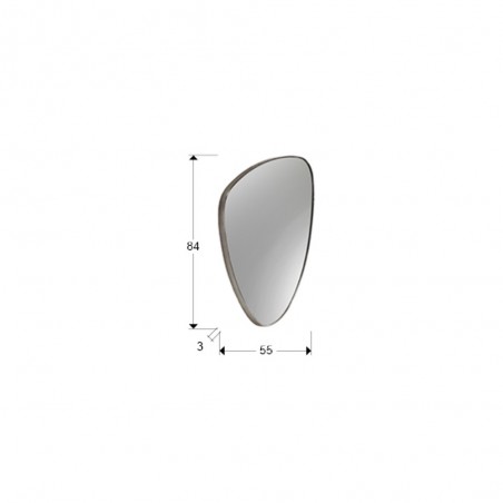Decorative Wall Lamp Orio Silver (84x55)