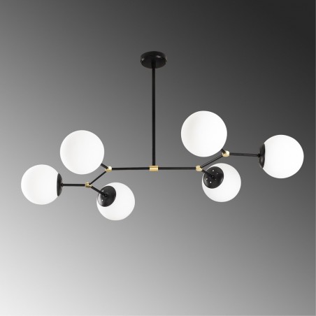 Ceiling Lamp Mulen Black (6 lights)