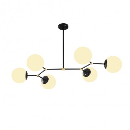 Ceiling Lamp Mulen Black (6 lights)