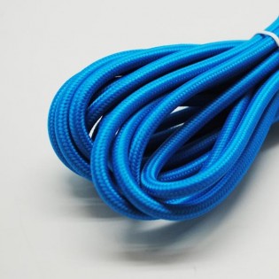 Blaues Textilkabel