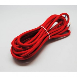 Rotes Textilkabel
