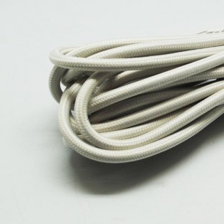 Cable textil ivory