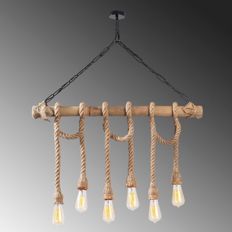 Lámpara colgante Erebos (6 luces)