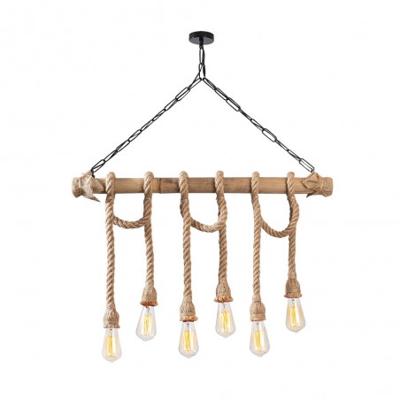 Lámpara colgante Erebos (6 luces)