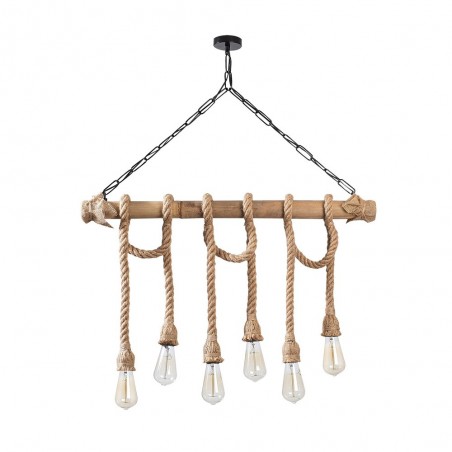 Lámpara colgante Erebos (6 luces)