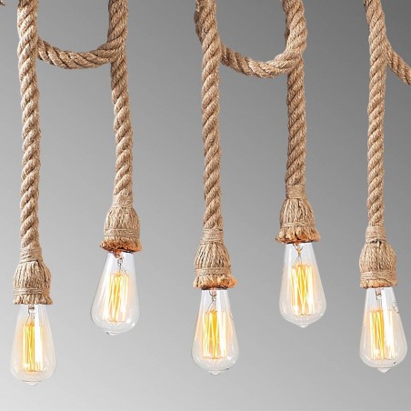 Lámpara colgante Erebos (6 luces)