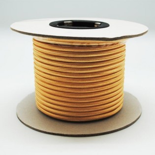 Rolle mit goldenem Textilkabel