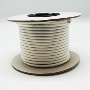 Cable roll textil ivory