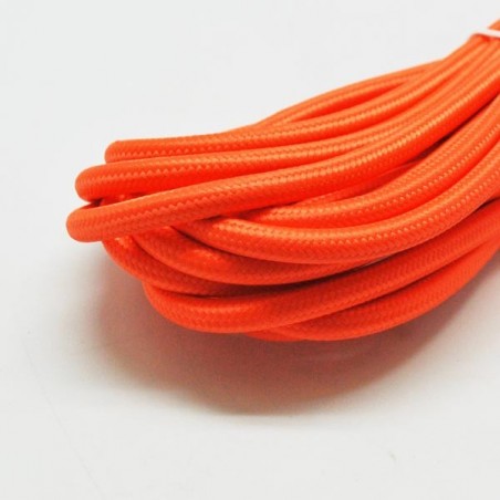 Rolle mit orangefarbenem Textilkabel