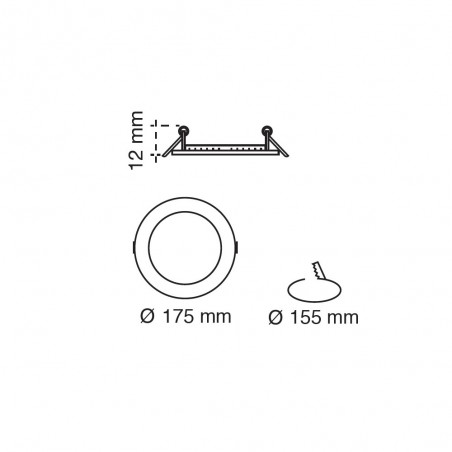 LED Downlight Know (12W)