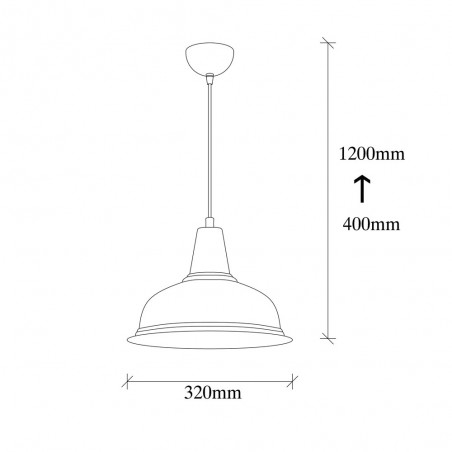 Ceiling Lamp Harvey 32 Black
