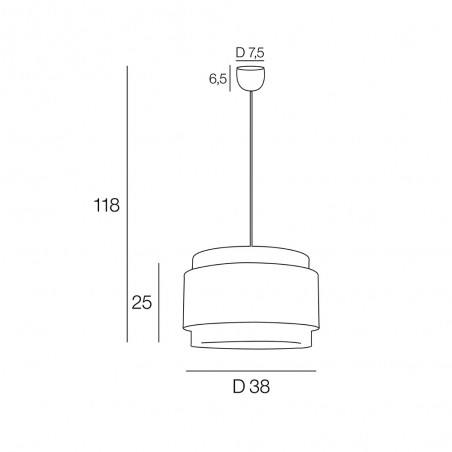 Ceiling Lamp Milo Cannage
