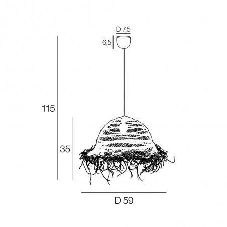 Pendant Lamp Majorelle