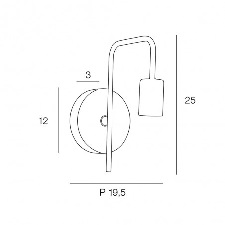 Aplique de pared Berkley