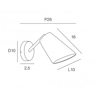 Aplique de pared Playa