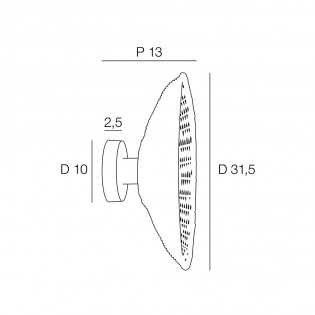 Aplique de pared Calanques
