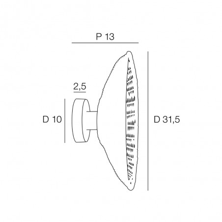 Aplique de pared Calanques