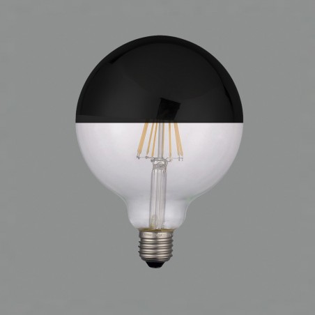 Bombilla LED E27 Deco Globo Negro (6W)