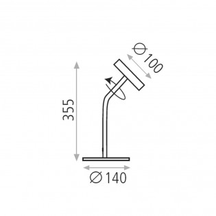 Lámpara de mesa LED Corvus (4.2W)
