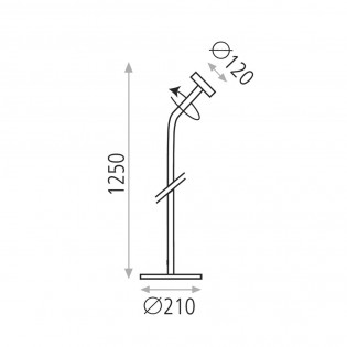 LED Floor Lamp Corvus (7.5W)