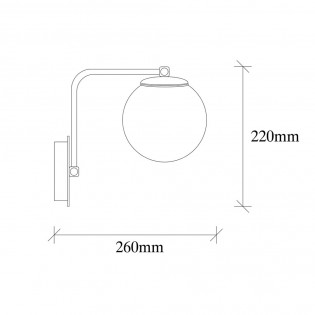 Aplique de pared Marga