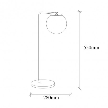Table Lamp Marga Copper