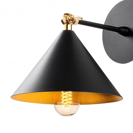 Aplique de pared Harvey 18 Negro