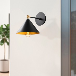 Aplique de pared Harvey 18 Negro