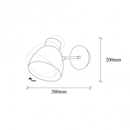 Wall Lamp Momo 15 Black