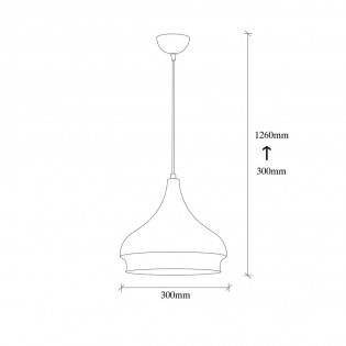 Ceiling Lamp Momo 30 Black