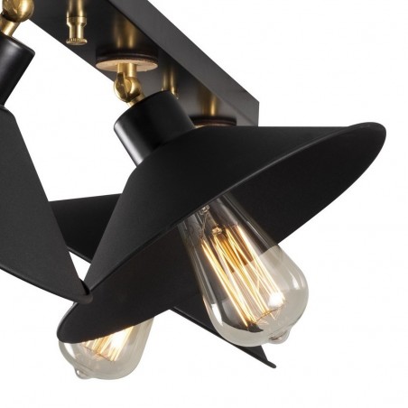 Regleta de techo Harvey Negro (3 luces)