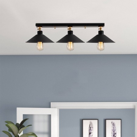 Adjustable Track Light Harvey Black (3 lights)