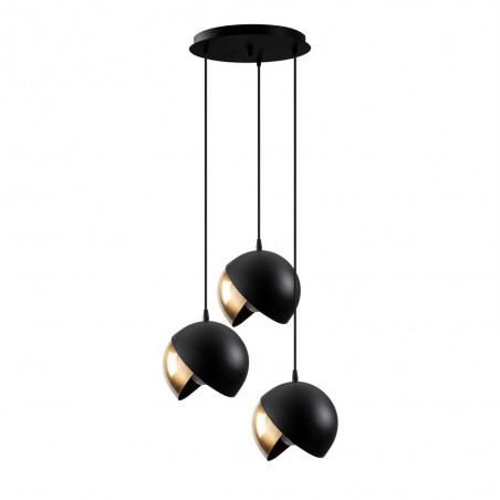 Cluster Pendant Lamp Harvey 20 Black/Gold (3 lights)