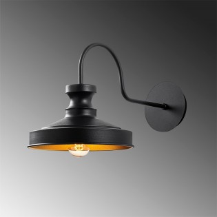 Aplique de pared Harvey 22 Negro