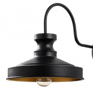 Aplique de pared Harvey 22 Negro