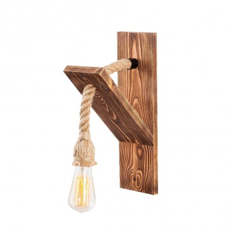 Aplique de madera Gentry (1 luz)