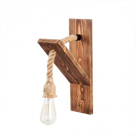 Aplique de madera Gentry (1 luz)