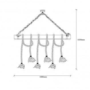 Lámpara colgante Gentry (6 luces)